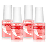 Lipici extra puternic pentru unghii – Include pensulă, 4 x 7g lipici pentru extensii de unghii, lipici acrilic pentru vârfuri și lipici artificial pentru unghii