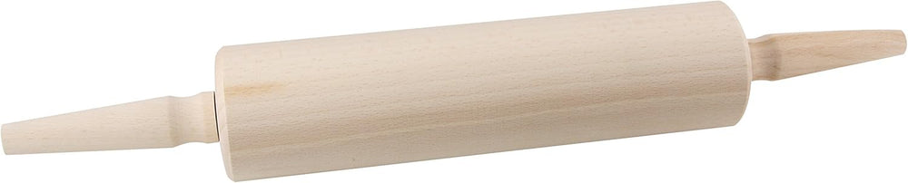Fackelmann Teigrolle FAIR, Nudelholz aus FSC-zertifizierter Buche, Backrolle mit ergonomisch geformten Griffen (Farbe: Braun), Töltés: 1 Stück