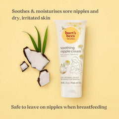 Burt'S Bees® Mama nyugtató mellbimbókrém kókuszdióval, körömvirággal és E-vitaminnal, 100%-ban természetes, 1,4 uncia Kiegészítők Étel és szoptatás Baby Naty Shop
