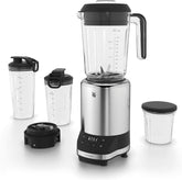 WMF Kult Pro Multifunkciós keverő Hochleistungsmixer, 30 000 U/min, Smoothie Maker, Standmixer, Ice-Crush Function, 4 Mixbehälter Inkl. Togo-Verschluss Kitchen Naty Shop