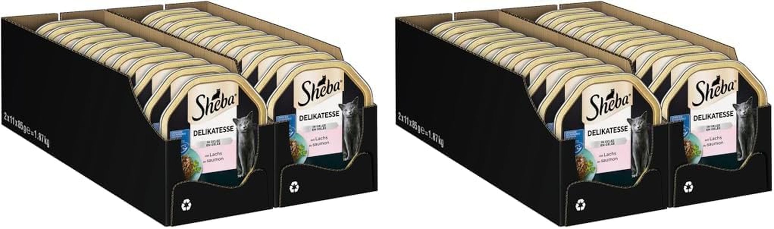 Sheba Bowl Hrană umedă pentru pisici Delicacy în jeleu cu pui 2 X 11 X 85G