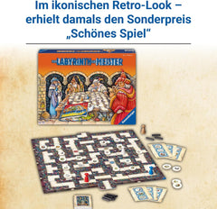 Ravensburger 22474 Labirintul Maeștrilor - Versiunea master a labirintului nebun pentru 2-4 jucători cu vârsta de 9 ani și peste