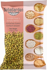 Zöld lencse – Laird Variety, 1 kg-os kiszerelés | Prémium minőség, egész lencse | Fehérjében és rostban gazdag | Vegán, nem GMO | Ideális levesekhez, salátákhoz, currykhoz és ételek elkészítéséhez