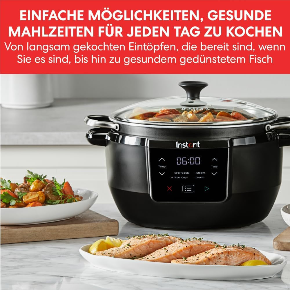 Instant Pot Superior Slow Cooker, 7.1L Multicooker, 4 funcții de gătit, 800 W Slow Cooker Naty Shop