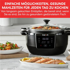 Instant Pot Superior lassú tűzhely, 7,1 literes multicooker, 4 főzési funkció, 800 W-os lassú tűzhely Naty Shop
