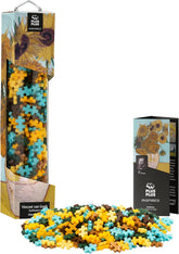 Plus-Plus 5163 Geniales Konstruktionsspielzeug, Sonnenblumen von Vincent Van Gogh, Inspired-Edition, Kreativ-Bausteine Tube, 350 Teile, Napraforgók