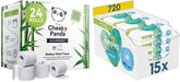 Vásároljon tömeges Cheeky Panda bambusz vécétekercseket és Pampers Harmony Aqua Baby nedves törlőkendőket, 720 db törlőkendő (15 x 48), gyengéd bőrvédelem 99%-os vízzel