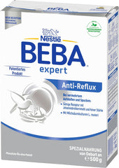 BEBA szakértő Anti-Reflux - AR Speciális tápszer születéstől, fokozott böfögés és hányás ellen, bébiétel, babatejpor, 1 csomag (1 x 500g)