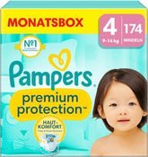 Pampers Baby Nappies mărimea 4, Premium Protection, Nappies, 174 buc. , 9Kg - 14Kg Mama si Copilul Naty Shop 4 (174 buc) Premium Protection