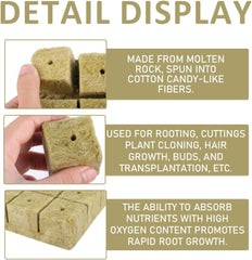 Rockwool palánta kockák 28 - Rockwool kockák 4x4x4 cm - Palánta kockák, Rockwool kockák, Hidroponikus palántarendszerek / Klónozott növények / Iskolai projektek, Palánták termesztése talaj nélkül