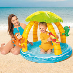 Intex Tropical Island felfújható babamedence, méretei: 102cm x 86cm (58417NP)