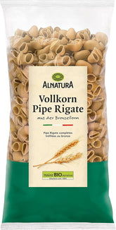 Pipe Rigate bio teljes kiőrlésű tészta, vegán, 500 g