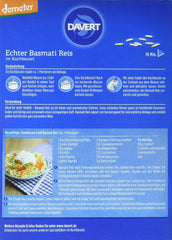 Davert bio Basmati rizs főzőtasakokban, 2 zacskó, 250g