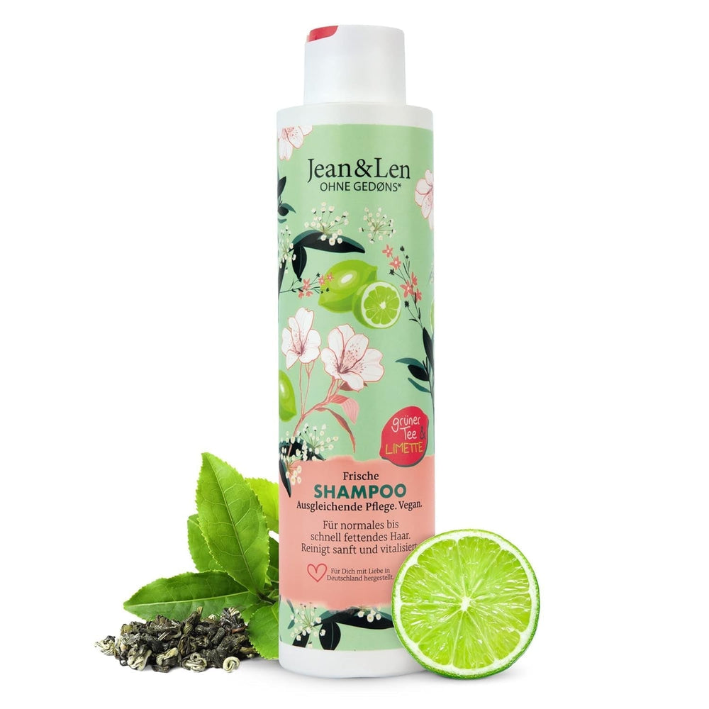 Jean & Len Green Tea & Lime hidratáló sampon normál és zsíros hajra, 300 ml Zuhanyzás és fürdő Jean & Len Green Tea & Lime Alapértelmezett cím