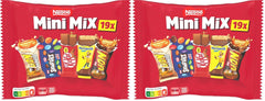 Nestlé Mini Mix csokoládészeletek, 5 finom íz, 19 szelet, 2 db-os csomag (1 x 321 g)