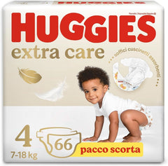 Huggies Extra Care pelenkák, 4-es méret (8-16 kg), 66 db-os pelenka csomag Mother and Child Naty Shop