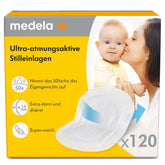 Ultra légáteresztő szoptató betétek a Medela-tól, 120 db Élelmiszer és szoptatási kiegészítők Bebe Naty Shop
