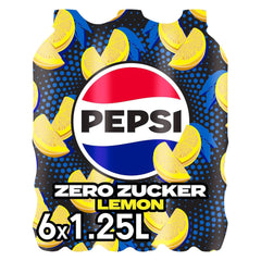 Pepsi Zero Sugar Lemon, Pepsi cukormentes üdítőital citrom ízzel, készlet 6 x 1,25 literes Naty Shop