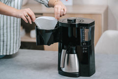 Melitta Look Therm – Espressor cu filtru, carafă termică și rezervor de apă detașabil, pentru până la 10 cești de cafea, negru