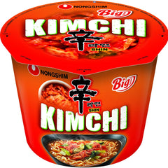 Instant tészta Nong Shim Kimchi Ramyun nagy tál - Koreai ramen leves - Gyors elkészítés - 1 csomag 112g