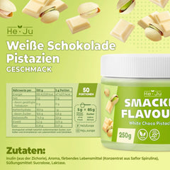 He-Ju, fehér csokoládé és pisztácia ízű por, 250 gramm Naty Shop Flavors
