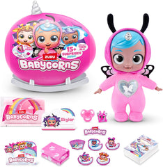 Păpuși magice Babycorns Seria 1 Mică (Skylar) de ZURU, Surpriză, Despachetare, Fetiță, Păpușă