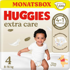 Huggies Extra Care Disney baba pelenka, 4-es méret, 120 pelenka (2x60), havi doboz