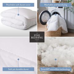 Twin Spundown ágytakaró 4,5 Tog Könnyű hipoallergén, melegen mosható nyári takaró franciaággyal luxus szállodai minőségi huzat újrahasznosított anyagainkkal Naty Shop paplanok és paplanok