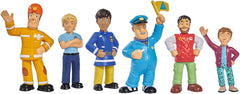 Simba 109252538 - Fireman Sam figurakészlet, 6 részes, 2 válogatott, csak egy változat, 5-7 cm-es játékfigurák, 3 éves akciófigurák Naty Shop
