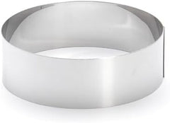 - Inel pentru tort din oțel inoxidabil - diametru 14cm - înălțime 4,5cm - 3989.14, argintiu