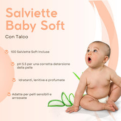 Aloe baba nedves törlőkendők érzékeny bőrre, alkoholmentes, bőrbarát, pH 5,5, enyhén illatosított, 1728 darab (24 csomag)