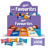 Milka Favorites – 5 népszerű csokoládé választék keveréke, 108 darab egyenként csomagolt csokoládé – 1 kg