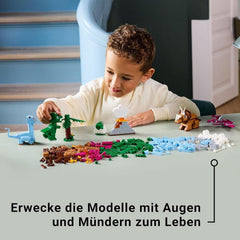 LEGO Classic kreatív dinoszauruszok építőkészlet állatmodellekkel és kockákból készült figurákkal, ötletes játékélmény, ajándék fiúknak és lányoknak 5 éves kortól, T.Rex és Triceratops 11041 építőkészletekkel Besuche den LEGO-Store