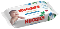 Huggies természetesen biológiailag lebomló nedves törlőkendők érzékeny babáknak, 8 x 48 törlőkendő, tömeges kiszerelés