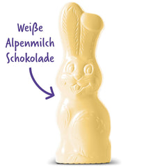 Milka Smiling Bunny White - Húsvéti csokoládé fehér csokoládéból nyuszi formában - 14 x 90g