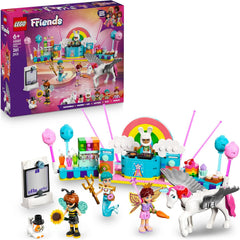 LEGO Friends Kostümparty mit Einhorn und Fee - Spielzeug für Mädchen ab 6 Jahren - Bühne, DJ-Pult, 4 Minipuppen, der Katze Churro und Einer Pferdefigur sowie lustigem Zubehör - Ajándékötlet - 42661