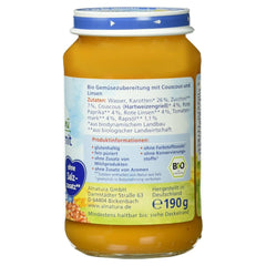 Bio lencsepörkölt kuszkusszal (6 hónapostól), 190 g