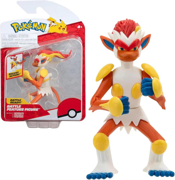 Pokémon Pokémon figura Infernape Panferno - 11 cm-es figurák - New Wave 2024 - Hivatalos Pokemon játék