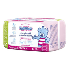 Törlőkendők 3 az 1-ben 4x57 db