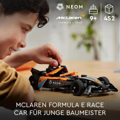 LEGO Technic NEOM Mclaren Formula E versenyautó, versenyautó játék 9 éves fiúknak és lányoknak, modellautós készlet, gyerekszoba dekoráció, születésnapi ajándékötlet 42169 építőkészletek Beuche den LEGO-Store