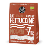 Fettuccine Konjac Noodles Bio Shirataki diétás étel - 300g, alacsony szénhidráttartalmú, cukormentes, keto, vegán, alacsony kalóriatartalmú, glutén- és tojásmentes, Konjac lisztből készült