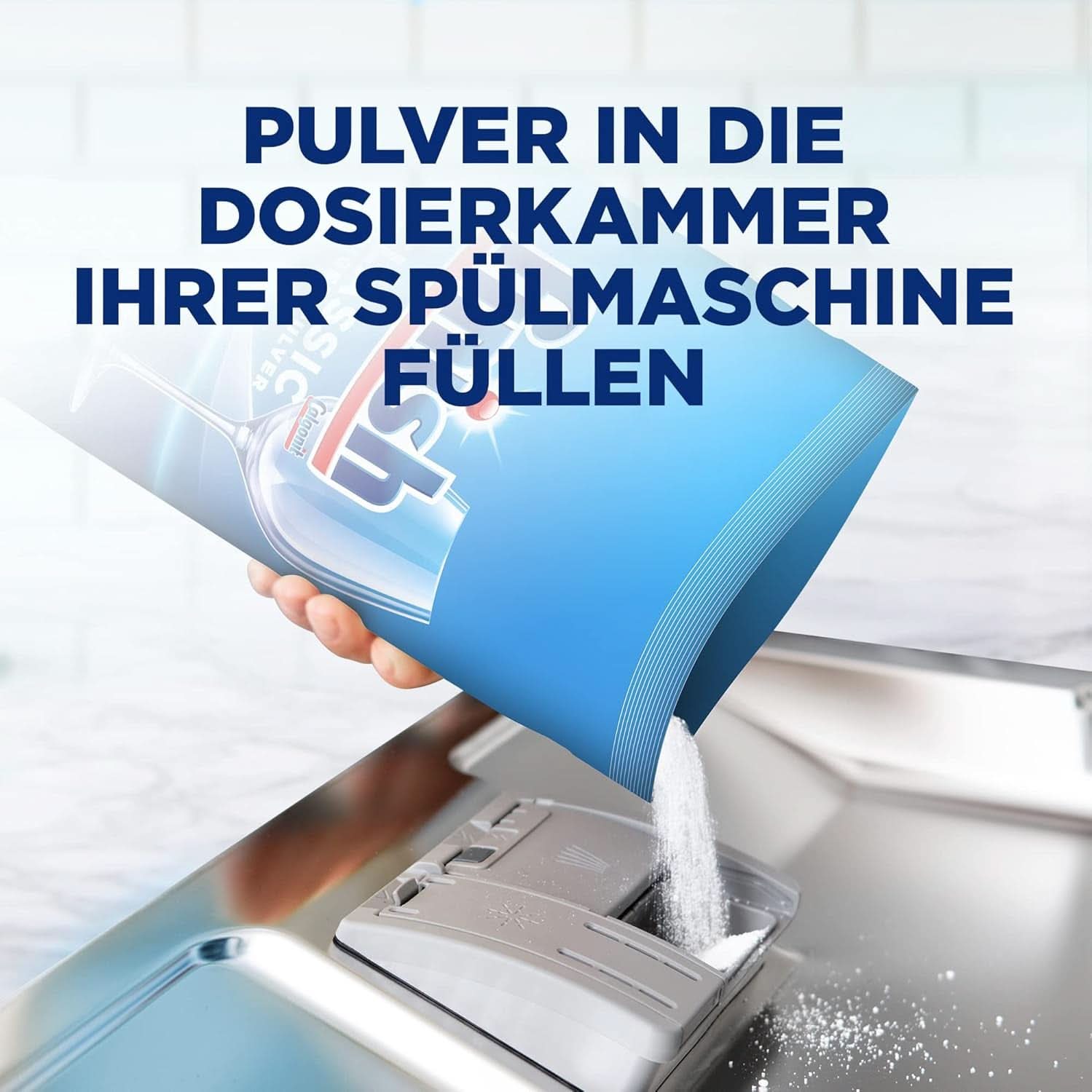 Detergent pudră Finish Classic - Detergent pentru mașină de spălat vase fără fosfați - Pachet mare de 6,5 kg (5 x 1,3 kg) Detergenti Bucatarie Naty Shop