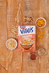Dr. Oetker Vitalis Crunchy Flakes: Ropogós müzli kukoricapehellyel és manduladarabokkal, 5 db (5 x 600g) csomag