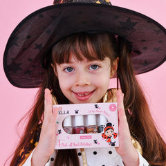 Miss Nella Magic Collection 4 részes csillogó körömlakk szett: rózsaszín, piros, arany és kék, speciális gyerekeknek kivehető körömlakk, nem mérgező, vízbázisú, szagtalan