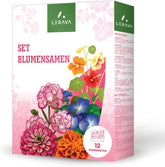 LERAVA virágmagok (12 fajta) - télálló évelők - kerti és erkélyes magvak - gyors csírázás a könnyű vetéshez - kevés karbantartást igénylő virágkeverék a folyamatos virágzásért