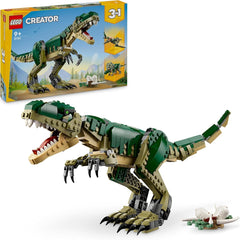 LEGO Creator T.Rex, Dino 3 az 1-ben átalakítható Triceratops vagy Pterodactyl, mozgatható dinoszaurusz modell gyerekeknek, ajándék fiúknak és lányoknak 31151 építőkészletek Besuche den LEGO-Store alapértelmezett cím