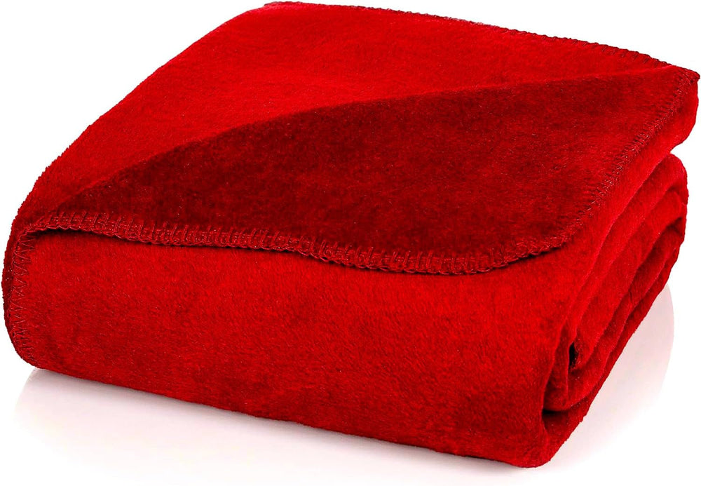 Glart kényelmes takaró egyszerű bordó piros takaró 130X170 cm-es kanapé, puha és meleg gyapjútakaró extra bolyhos, mint egy kanapétakaró kanapétakaró, bújós takaró kényelmes takaró, plüss kanapé takaró, U1B Ágyak és Takarók Glart Uni-Burgundy
