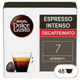 Nescafé Dolce Gusto Cafe Dolce Gusto Espresso Intenso Desc. | Nestle Pack 3 Kisten Mit 18 Kapseln,Die Jeweils 16 Einheit(3er Pack)