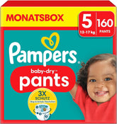 Pampers Windeln Pants Größe 5 Baby-Dry, 160 Windeln, 12Kg-17Kg, 360° Fit Hilft, Auslaufen Zu Verhindern Mother and Child Naty Shop 5 (160 db) Új