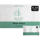 Naïf Plastikfreie Feuchttücher 432 Stück (8Er X 54 Feuchttuch) - Pflege Für Babypo, Körper Und Gesicht - 99% Aus Wasser - 0% Parfüm Und Alkohol - Nachhaltige Feuchttücherbox Eukalyptus Sensitiv Naty Shop 54 Stück (8Er Pack) Water